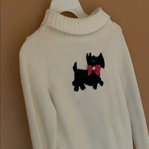 girls white turtleneck